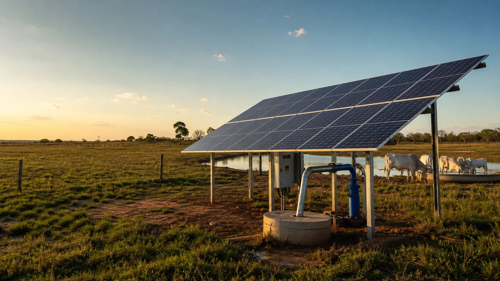 Dimensionamento de bombeamento solar em MS